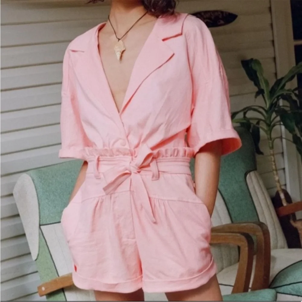 For Love & Lemons Millie Romper - Picture 2 of 8